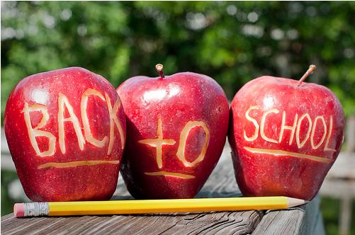 back to school apples